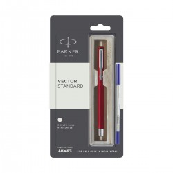 Parker Vector Standard CT Roller Ball Pen (Red)
