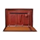  Printdoot.com Leatherette File Folder for documents and certificates, Attached Handle- 4 Rings,10 Leafs | Color: Brown | Size- FS