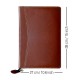 Printdoot.com Pure Leatherette Material Tone Brown Colour File Folder for Documents, Certificate Sections with 20 Leafs. (Brown)