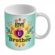 Printdoot.com Designer Rakhi combo for Bahiya Bhabhi - Lumba Pair Set, Roli Chawal and Ceremic mug (LoveYouBro)