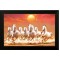 Kavya CreationVastu Seven Running Horses UV Textured Framed Digital Reprint 14 inch x 20 inch Painting